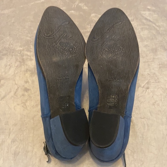 Free People Belleville Blue Leather Booties - Picture 6 of 6